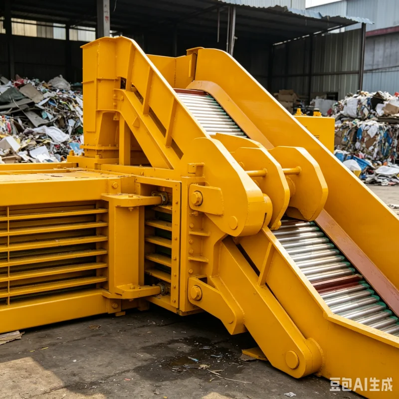 Thick Steel Fully Automatic Horizontal Baler For 24 Hour Non Stop Plastic Film Mulch Waste Compression Manufacturing Plant