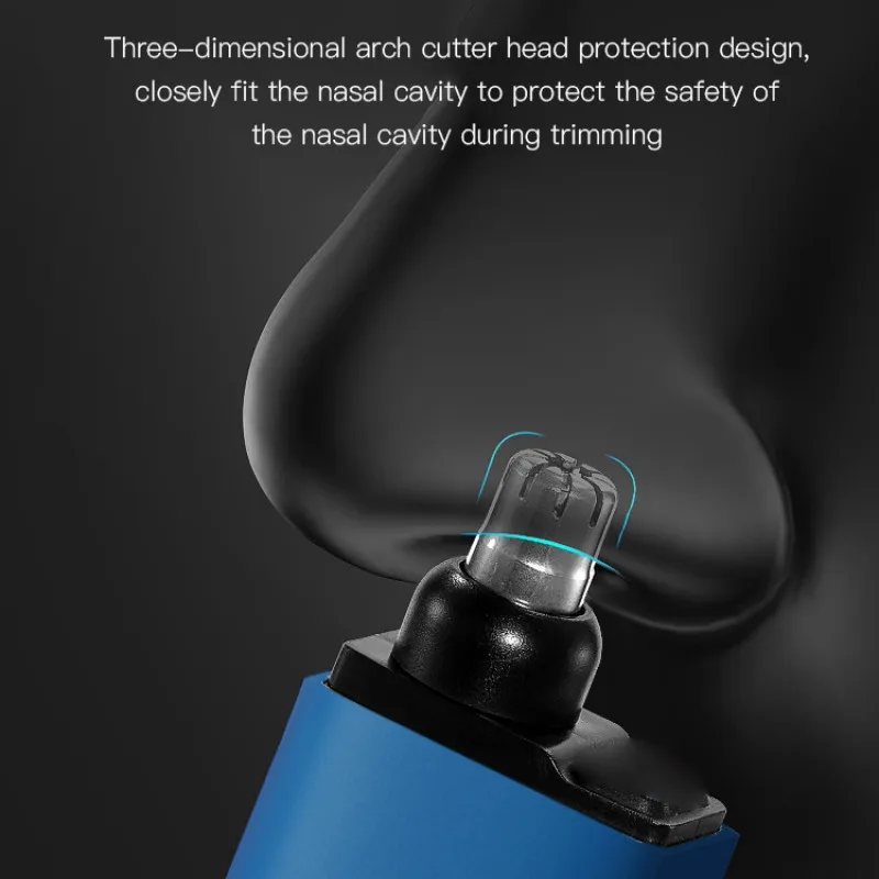 Rechargeable Nose Hair Trimmer Type-C Charging Waterproof Electric Trimmer for Men Nose Ear & Sideburn Hair Care image 3