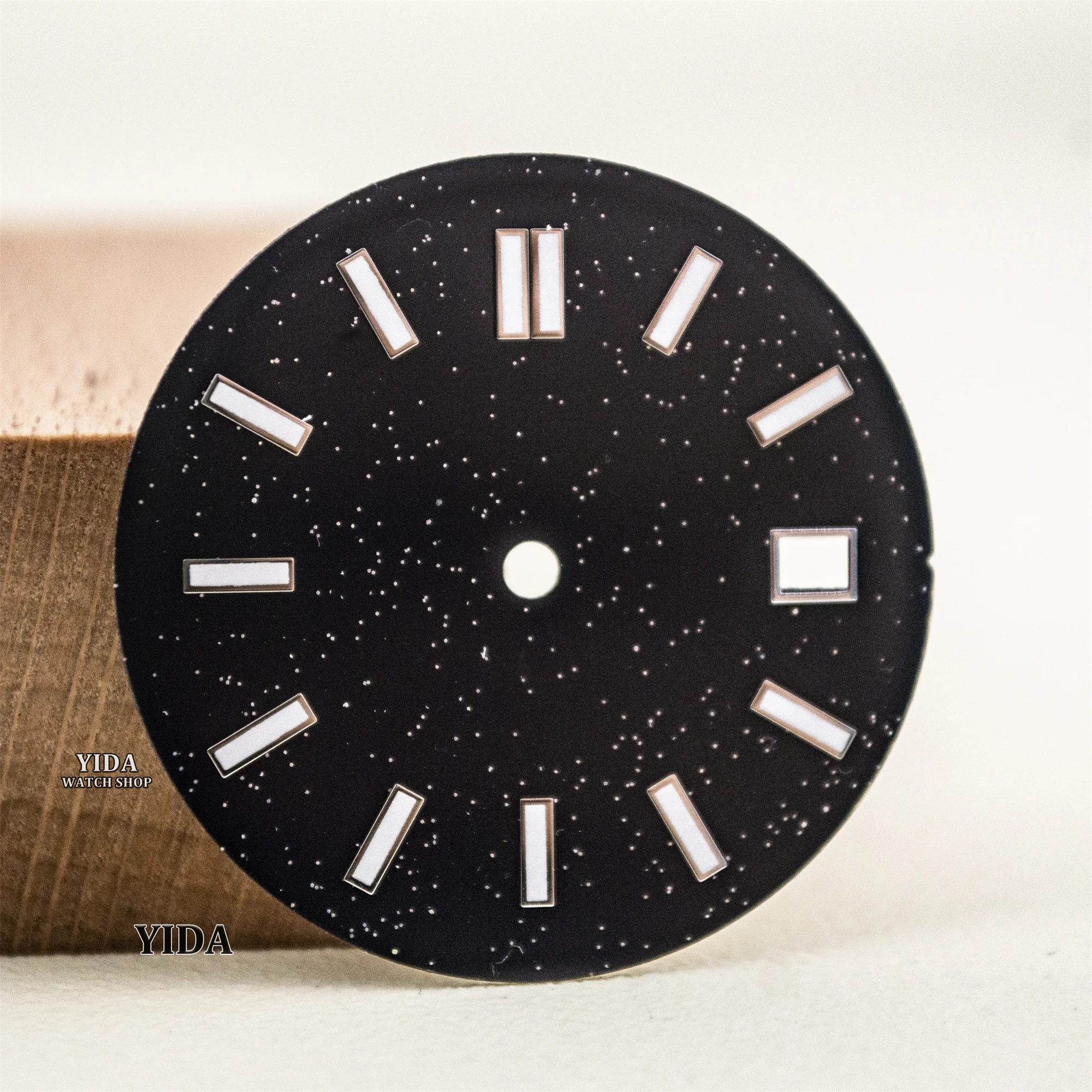 NH35 Watch Dial Shining Star-Shaped Dial Green Luminous 30.5mm Face for NH35 NH36 movement Watch Parts Repair Tools Accessories