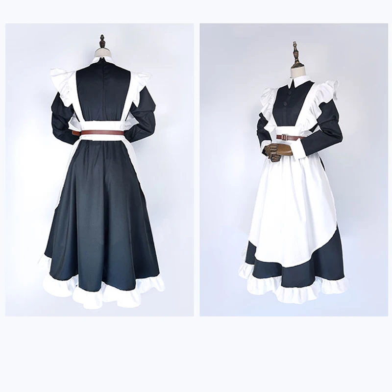 Game Arknights Kaltsit Cosplay Costume para Mulheres, Lolita Maid Dress, Avental, Perucas, Orelhas Headwear, Festa de Halloween, Carnaval, Meninas Uniformes