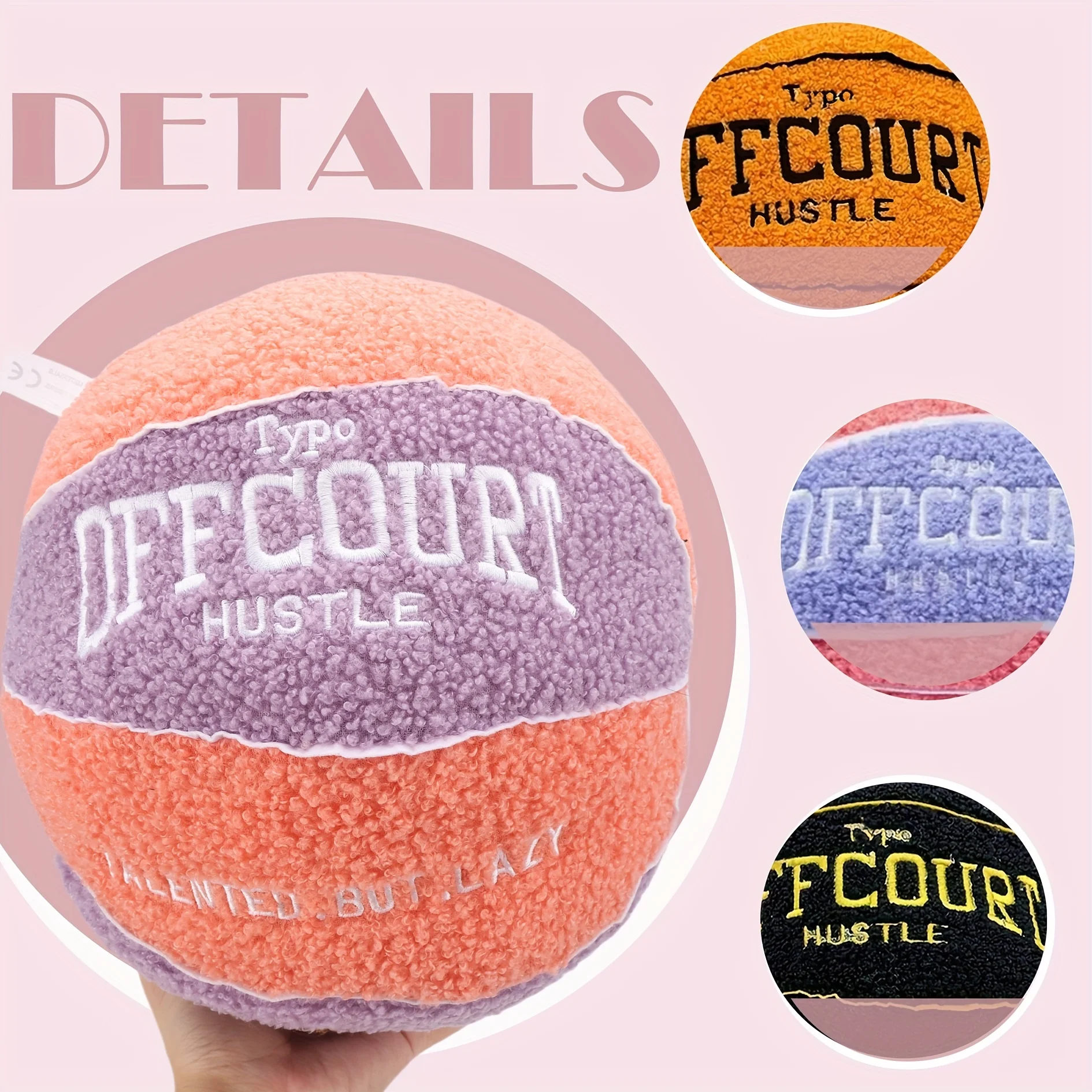 25 سنتيمتر لينة ثلاثية الأبعاد كرة السلة وسادة لعبة Offcourt كرة السلة محاكاة محبوب أفخم الرياضة موضوع غرفة زينة هدايا عيد الميلاد
