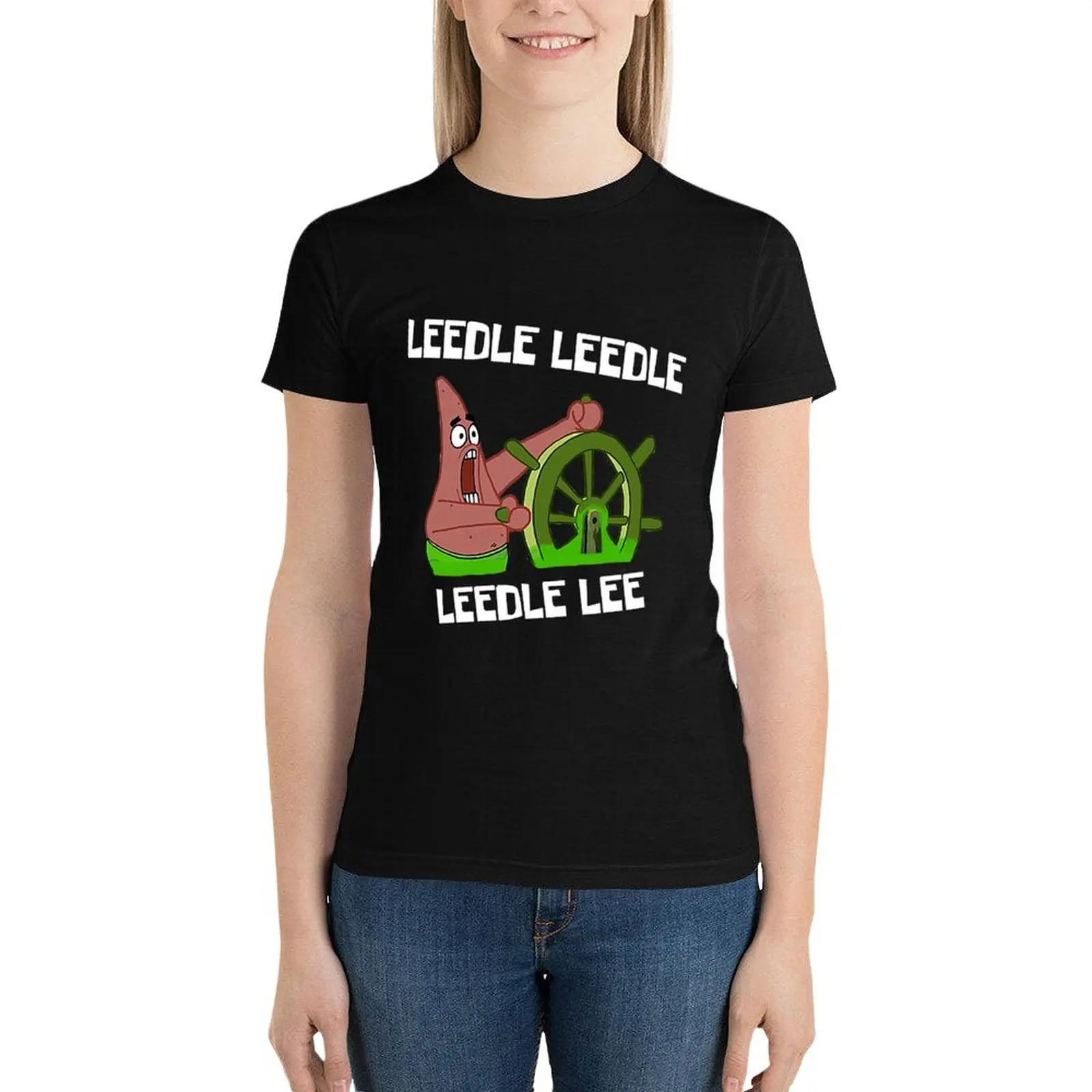 

Leedle Leedle Leedle Lee T-Shirt anime clothes graphics Female clothing designer clothes Women luxury