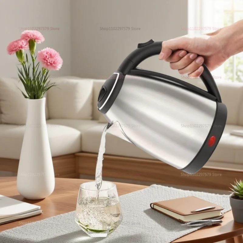 Travel Electric Kettle Tea Coffee 2L Stainless Steel Portable Water Boiler Pot For Hotel Family Trip Kitchen Smart Kettle Pot