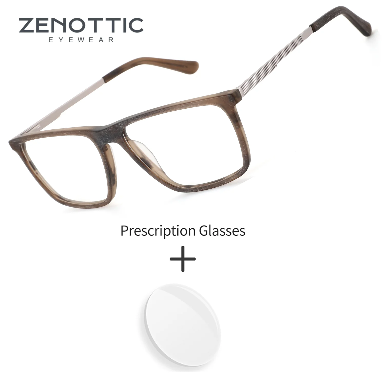 

Очки ZENOTTIC (размер L) квадратной формы из ацетата, мужские, синие, антибликовые, бифокальные, для чтения, для коррекции близорукости.