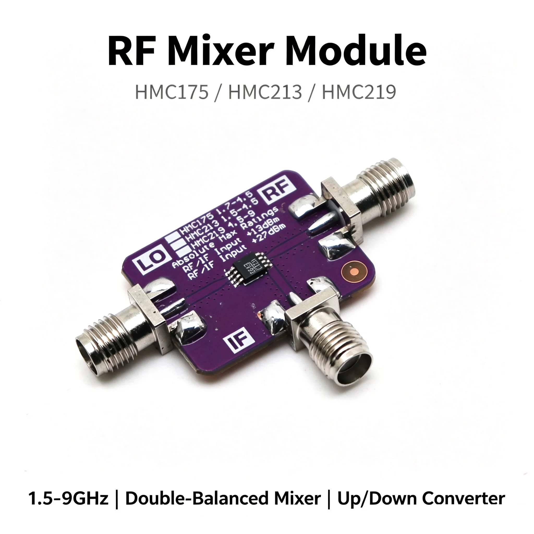 RF Mixer Module HMC175/HMC213/HMC219 -Passive Double Balanced Up/Down SMA Converter For HAM Radio Base Station Signal Processing
