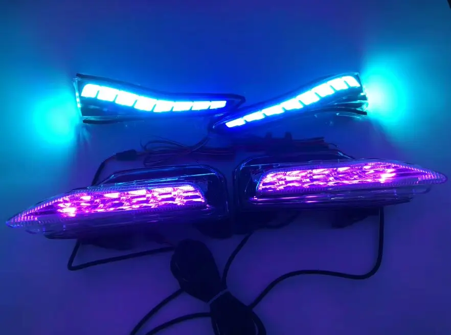 App Control LED Flash RGB Side Marker Bumper Light Rearview Mirror Indicator DRL Lamp for Infiniti Q50 2014-2021 Auto Assembly