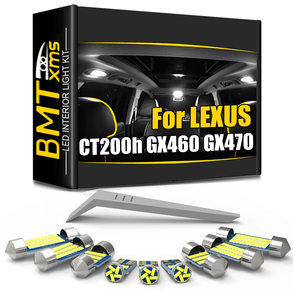 BMTxms For Lexus CT CT200h HS HS250h GX GX460 J150 GX470 J120 2003-2020 Canbus LED Interior Trunk Light Kit Car Lamp Accessories