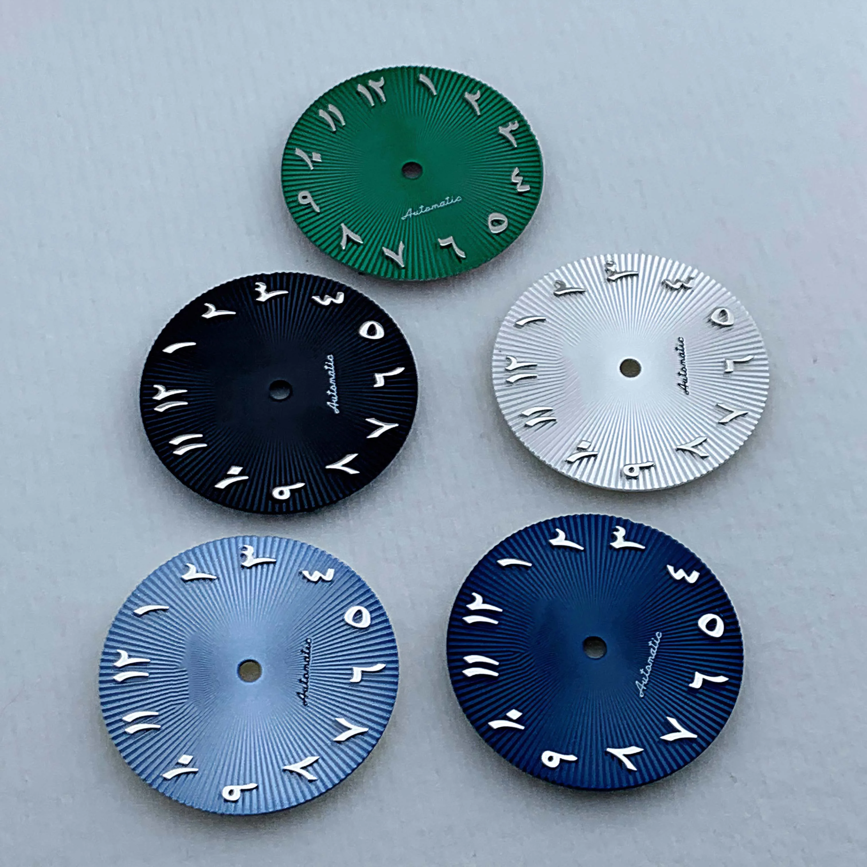 

28.5mm Arabic numeral dial watch parts do not light up, no calendar, suitable for NH35NH36 movement watch accessories