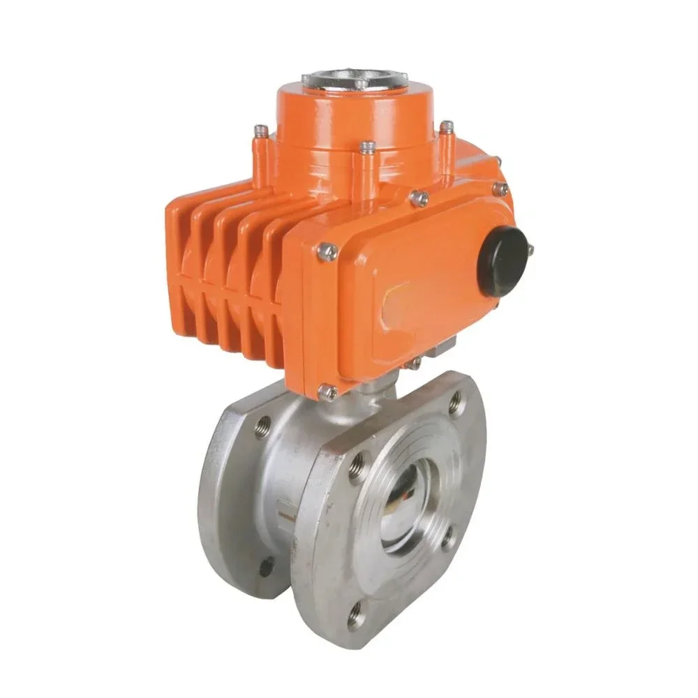 Common 20 series electric actuator plus V - type ball valve