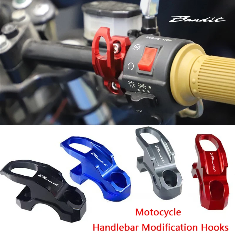 

For SUZUKI Bandit 250/400/1200/1250 CNC Aluminum Motorcycle Modification Accessories Handlebar Helmet Duffel Bag Storage Hooks