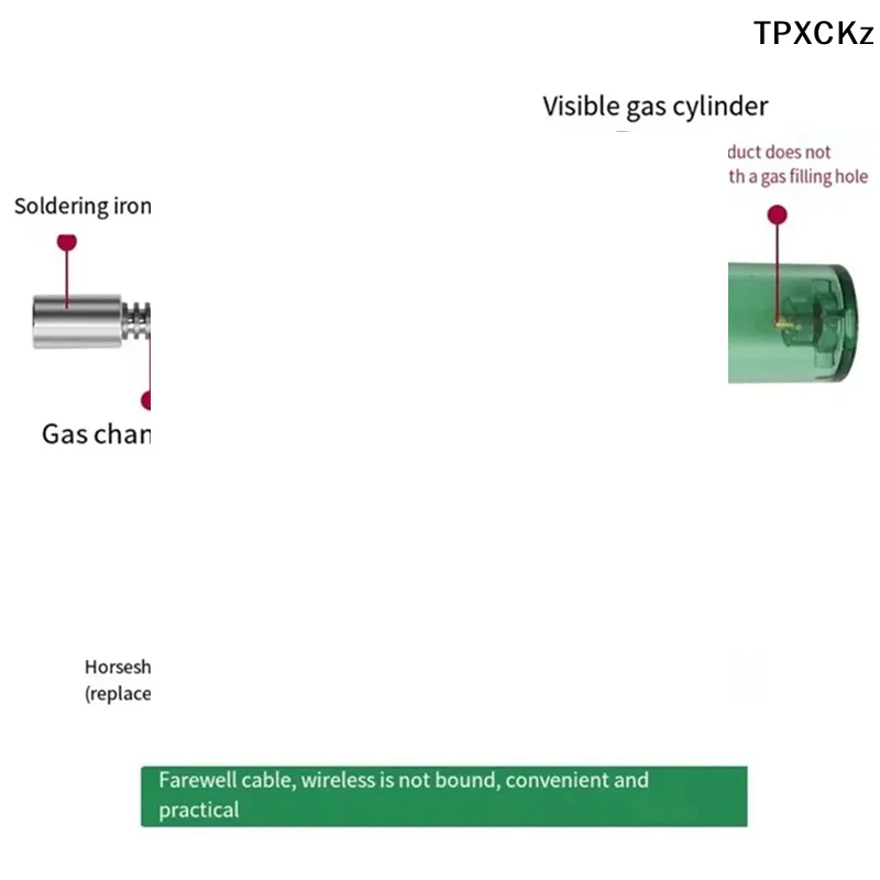 

Портативный паяльник-горелка 1300°C, беспроводной газовый бутановый инструмент для сварки и пайки