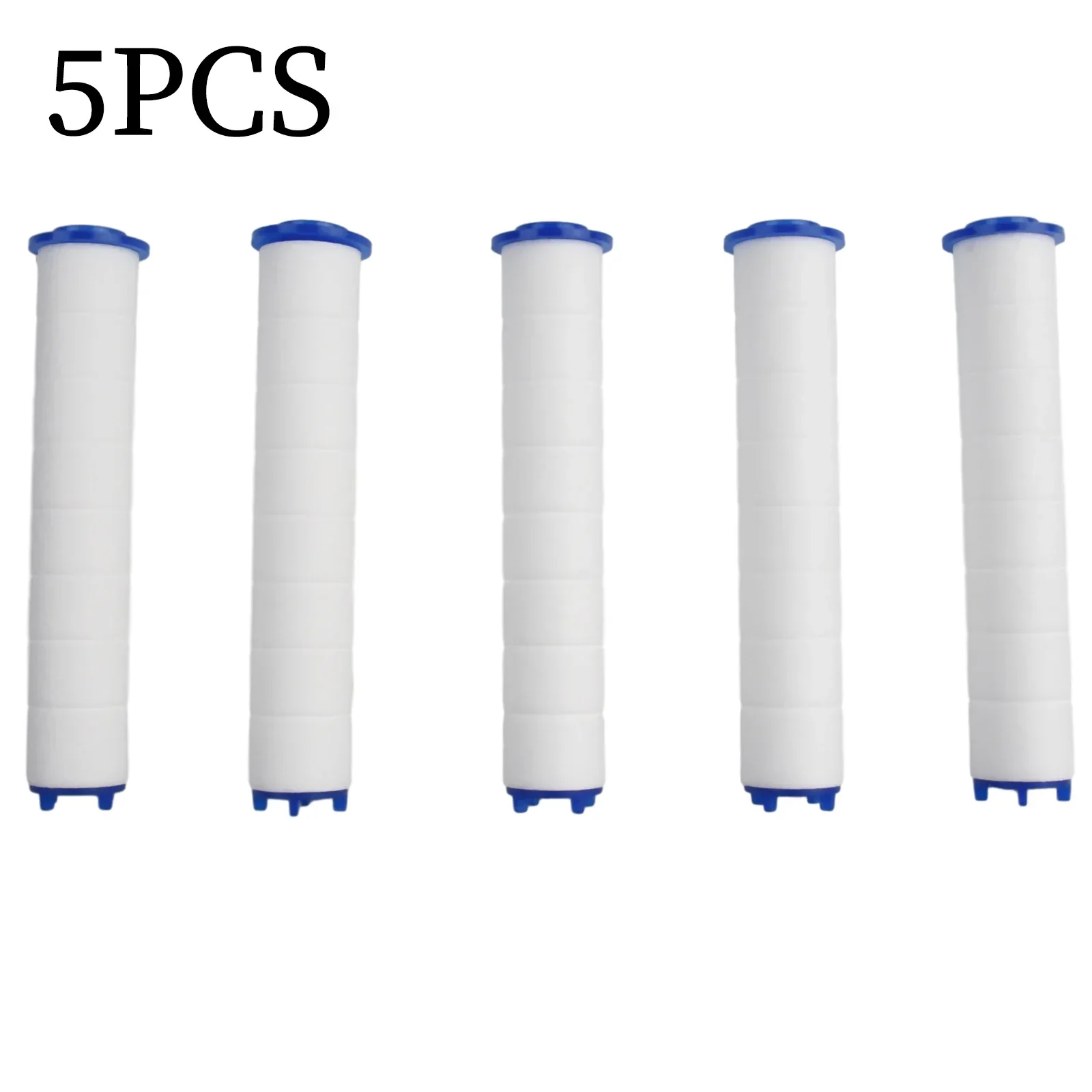 5 Pcs 11.5*2.5cm Shower Head Filters PC PP Cotton Negative Ions Pressurized Handheld Bathroom Showering Filter Out-Sand Rust