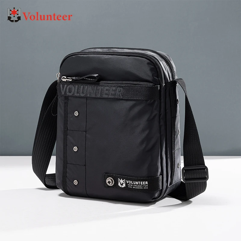 

VOLUNTEER 7L Casual Phone Shoulder Bags for Men Fashion Waterproof Oxford Commuter Multiple Pockets Crossbody Bag Man 1876-04