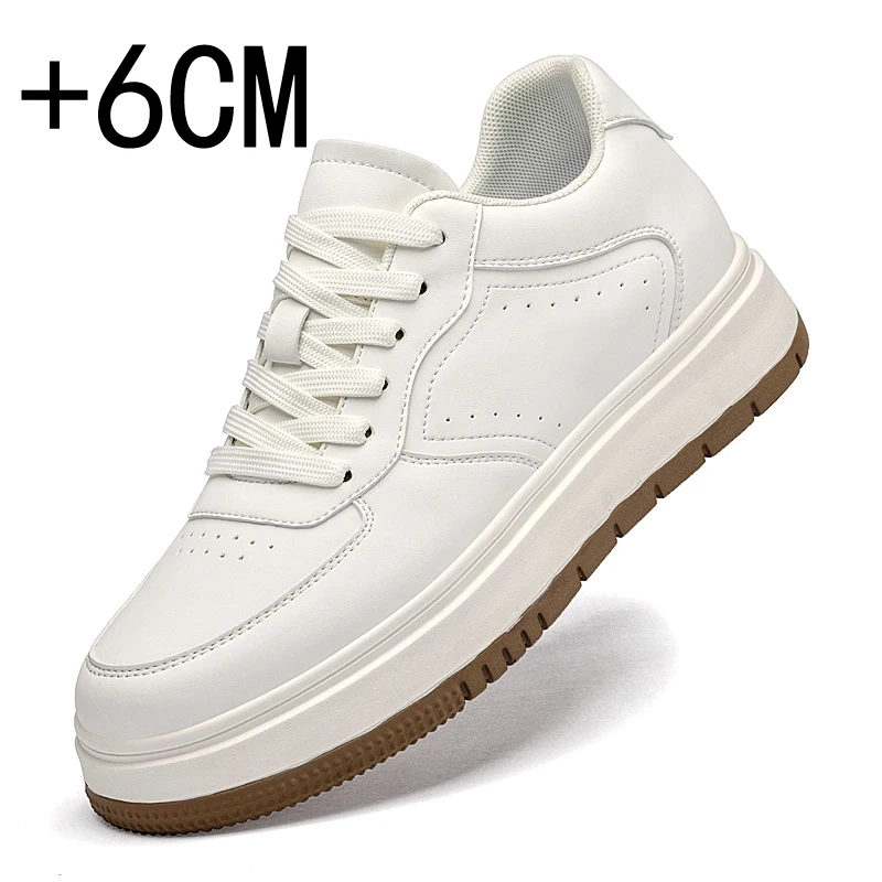 High Quality Men's Sneakers Comfortable Inner Height Increasing Board Shoes Fashionable Men's Outdoor Breathable Sports Shoes
