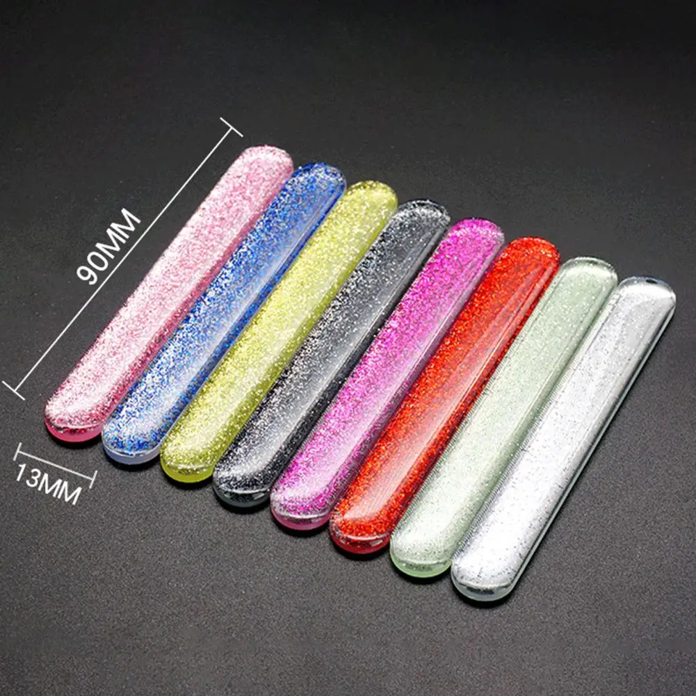 10-Piece Nail Files Nano Glass Polishing Manicure Art Tool Professional Nail Art Tools Buffing Transparent Sanding