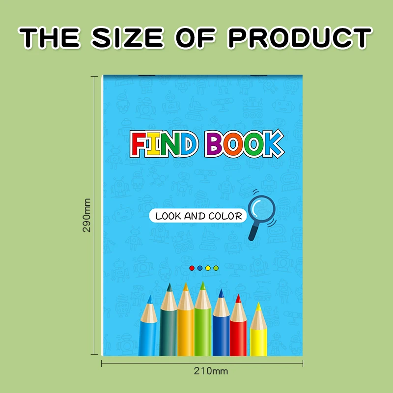 البحث والعد والألوان - كتاب ألغاز مرئي ممتع للأطفال للبحث عن الأشياء المخفية، والعد كم رؤى، والألوان لتعزيز الاهتمام والمراقبة والمهارات الحركية الدقيقة #2