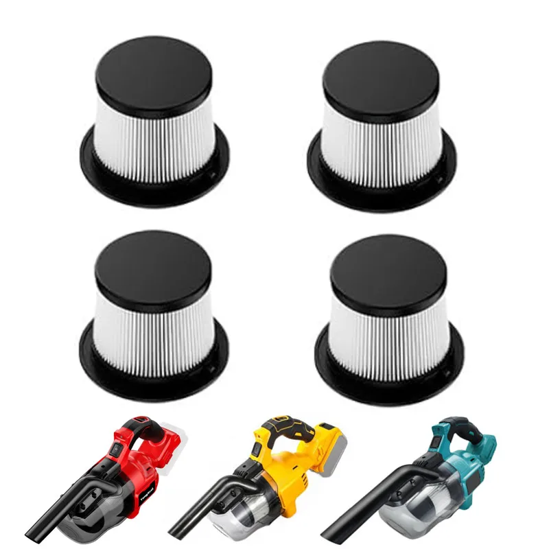 2/4pcs Replacement Filters Compatible With Dewalt DCV501HB Cordless Handheld Vacuum Cleaner Filters For Makita Vacuum Cleaners
