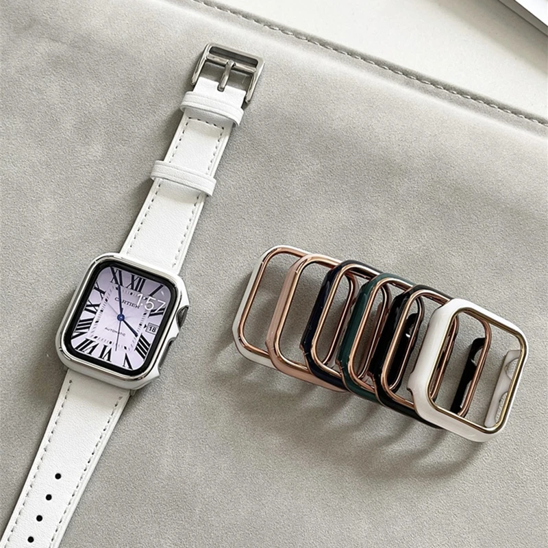 Apple Watchケース,iwatch保護ケース用耐衝撃ケース,長さ45mm,41mm,38mm,42mm,40mm,44mm,ピース,iwatchシリーズ用7 se 6 5 4 3 2 1