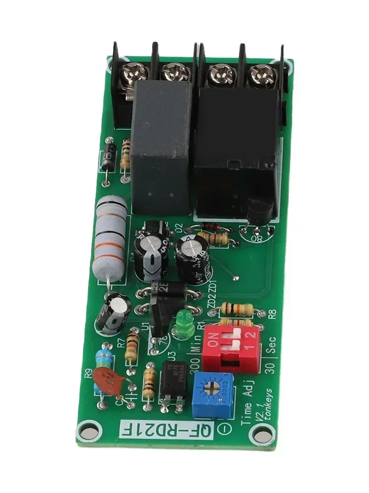 Adjustable Timer Control Relay Module for AC100V220V Exhaust Fans Energy Saving Design with Simple Configuration