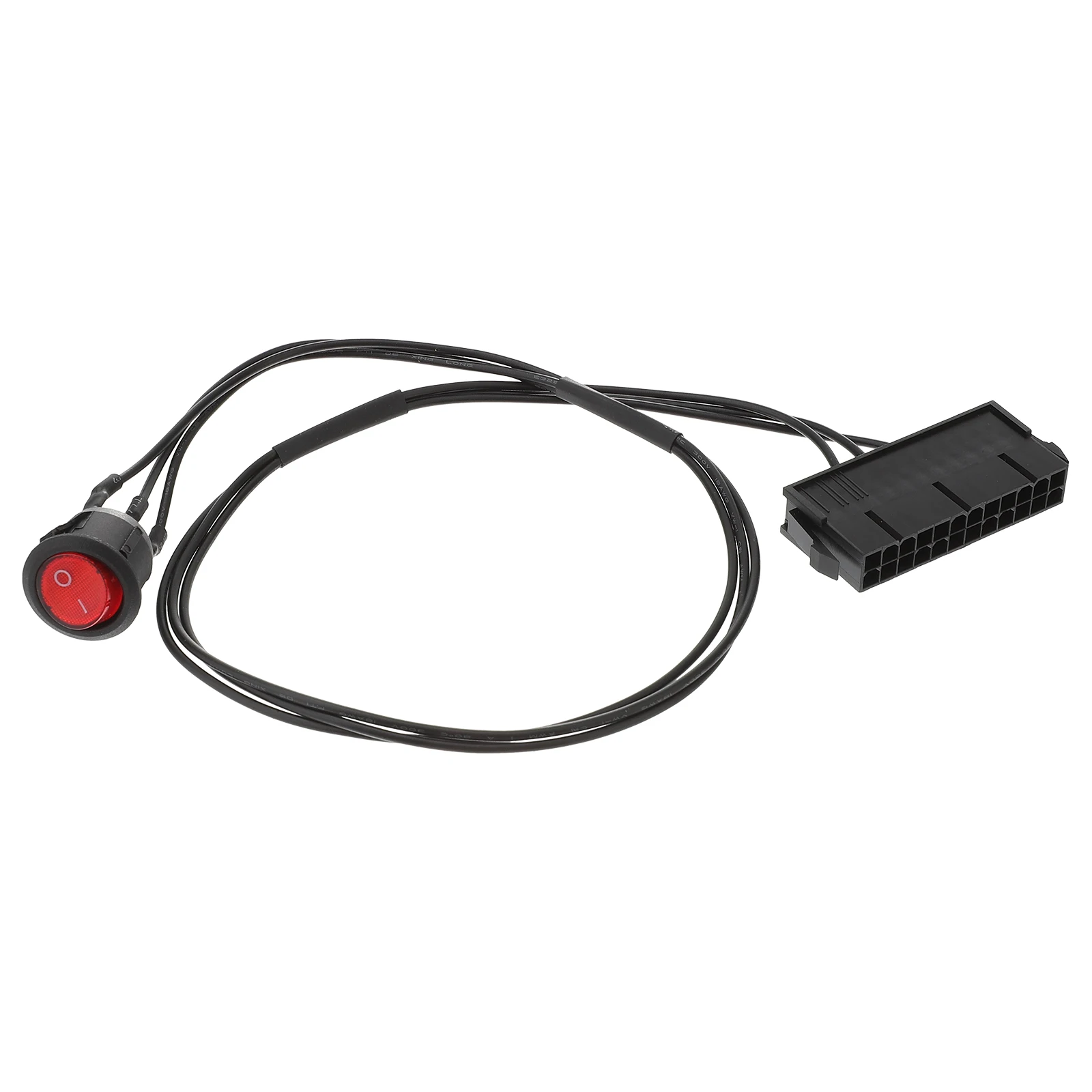 

ATX Power Supply 24PIN Copper Starter Cable Red LED Motherboard Switch Tester Jumper Bridge Adapter PC Accessories Charging