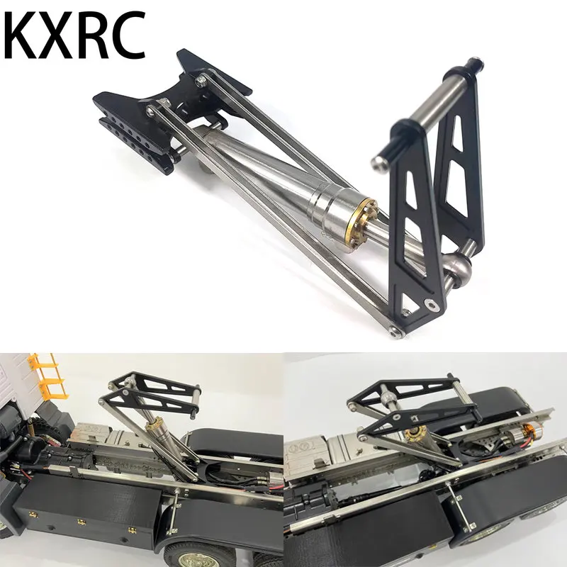 

Metal Hydraulic Lifting Assembly System F Frame for 1/14 Tamiya RC Truck Trailer Tipper Scania 770S Actros Volvo MAN LESU Part