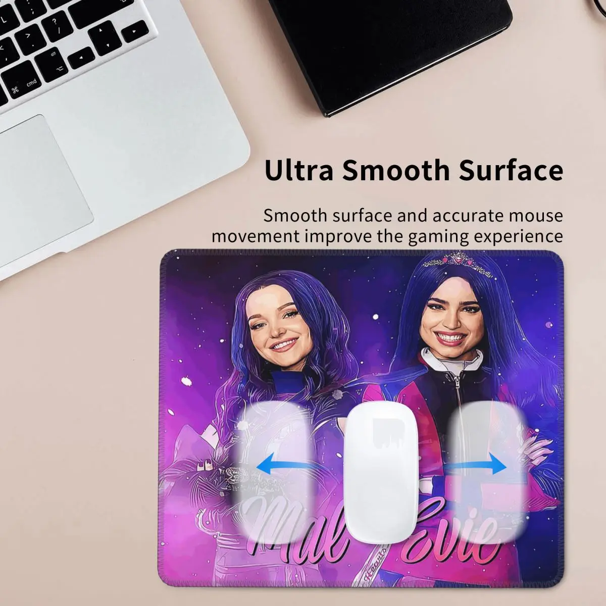 

Mal And Evie - Descendants Mouse Pad Computer Keyboard Mouse Mat Gaming PC Laptop Desk Mat Office Accessories Table Mats