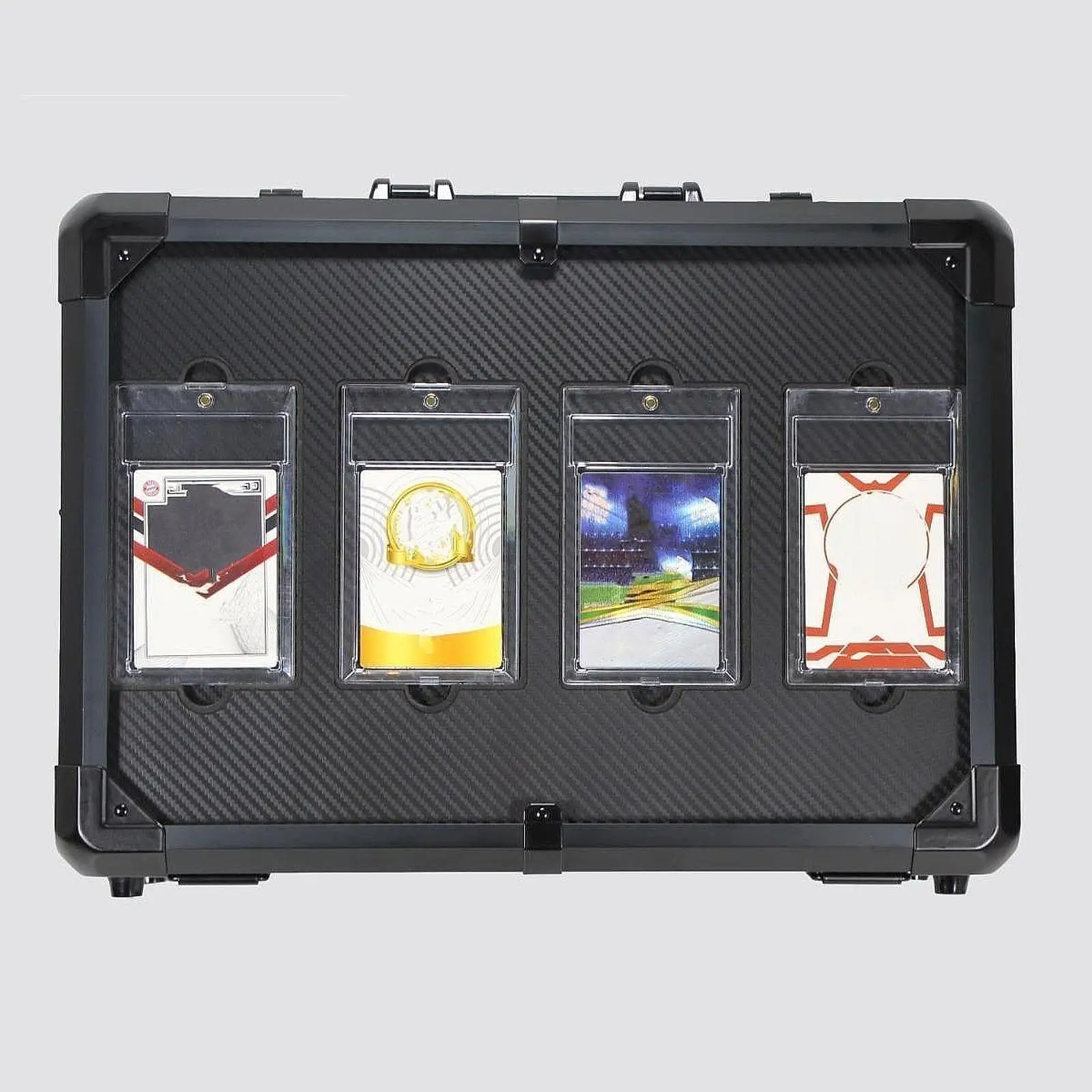 Trading Card Case Waterproof Collection Cards Container Lockable Baseball Sports Cards Holder Game Card Organizer Carrying Case