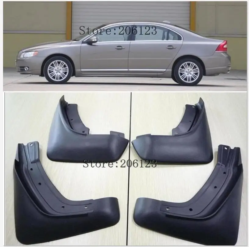 

Set Molded Car Mud Flaps For VOLVO S80 2007-2016 Mudflaps Splash Guards Mud Flap Mudguards Fender 2015 2014 2013 2012 2011 2010