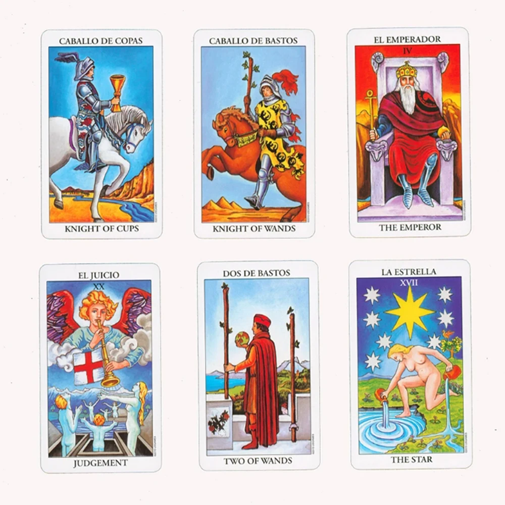 Spain Riders Tarot Cards For Beginners For And Includes Spanish-English Guide Books