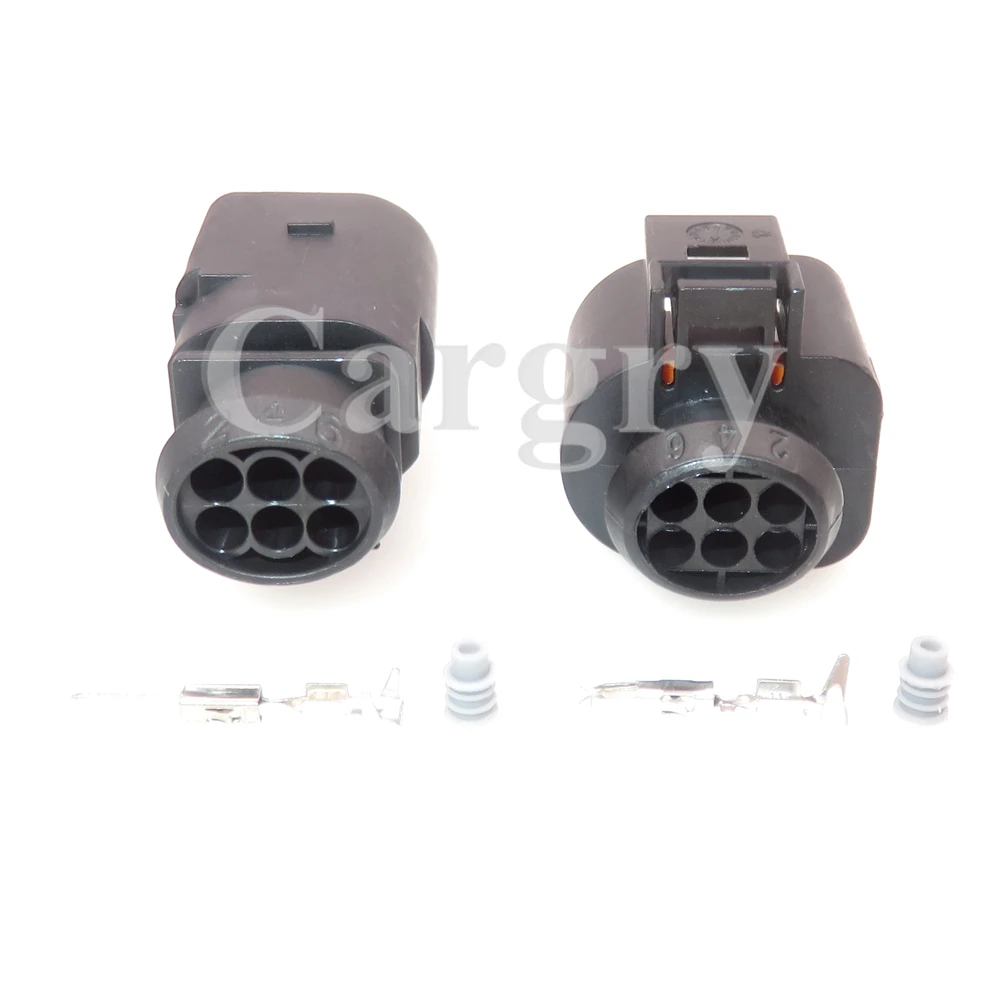 1 Set 6P 3B0973813 1J0973713 AC Assembly Car Waterproof Electrical Connector For VW Auto Throttle Position Sensor Wire Socket