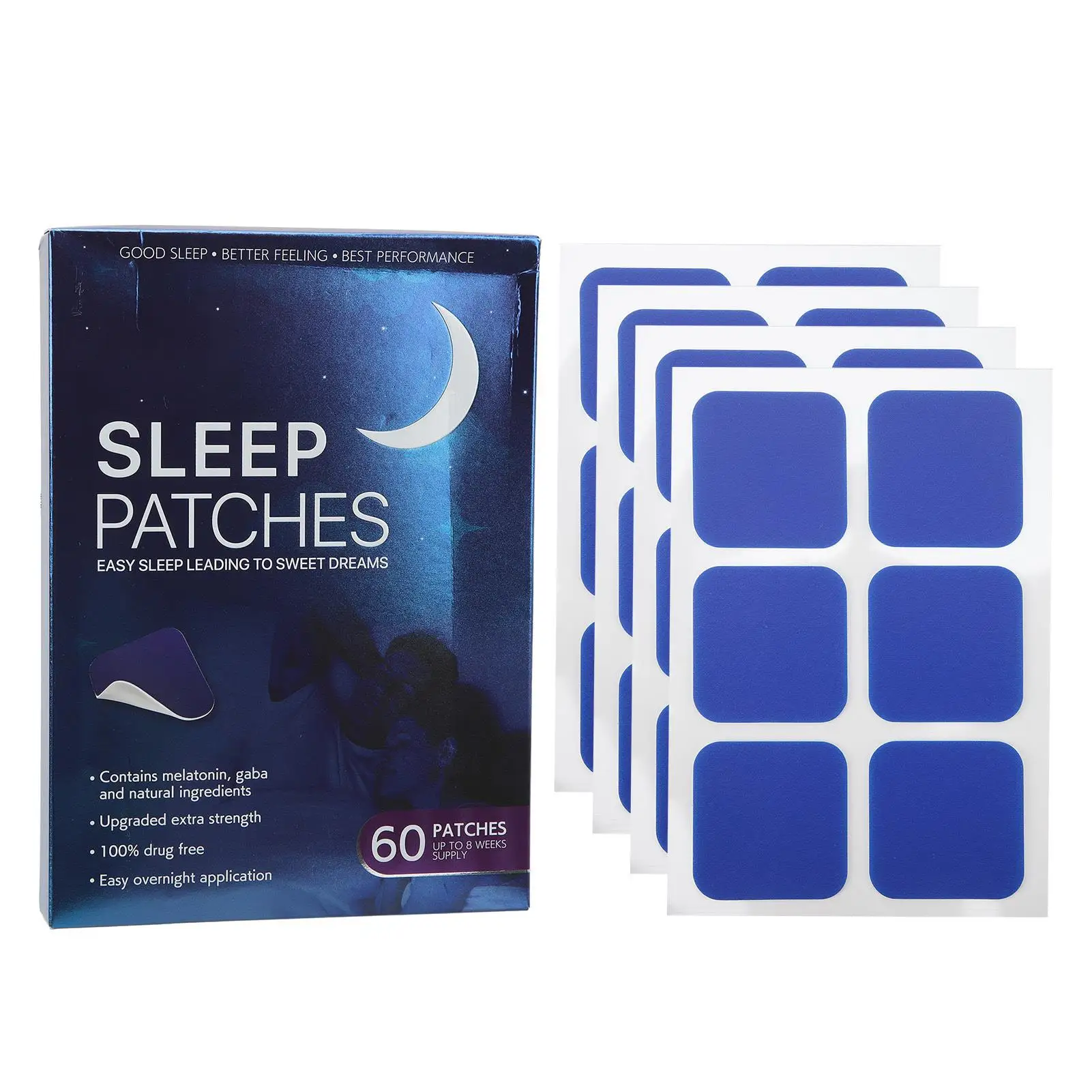 

60 Hypoallergenic Deep Sleep Patches for Overnight Comfort