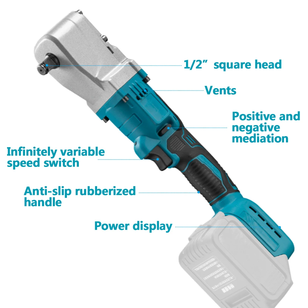

Бесщеточный ударный гайковерт Makita 1/2 дюйма, 1050 Нм, аккумуляторный, для авторемонта
