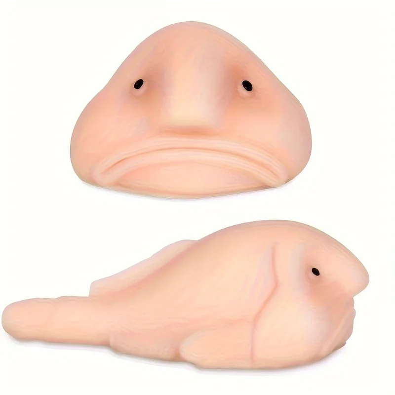 1Pc Blobfish Squeeze Toys Sensory Animal Soft Pop Fidget Toys for Kids Adult Stress Relief Game Party Halloween Christmas Gifts