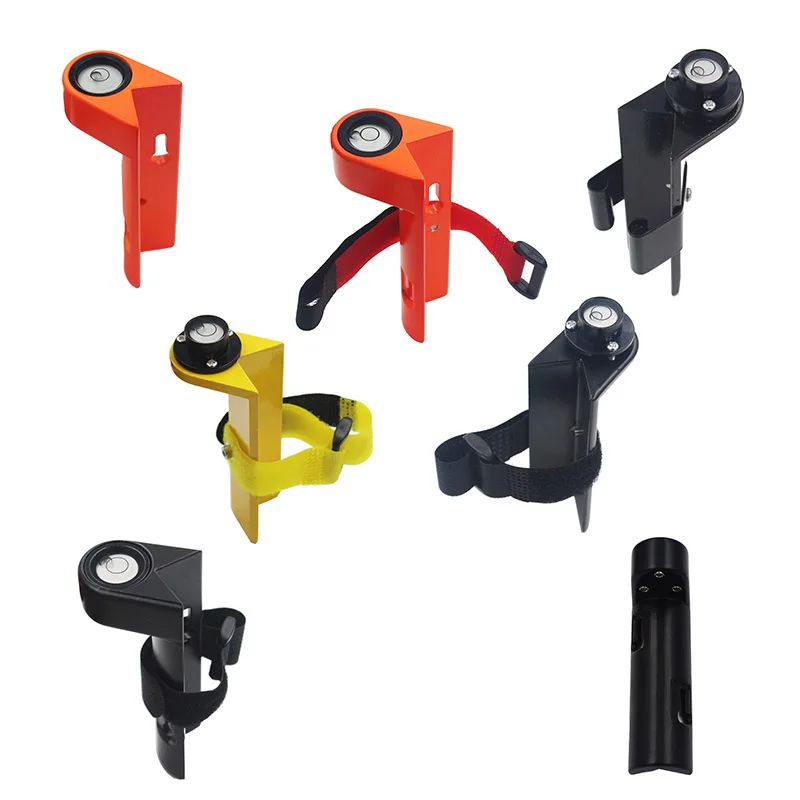 Ângulo Direito Espírito Nível Bolha Montagem Strap Buckle Óptica Niveler Portátil para Centring Rod Fibra de Carbono Pólo