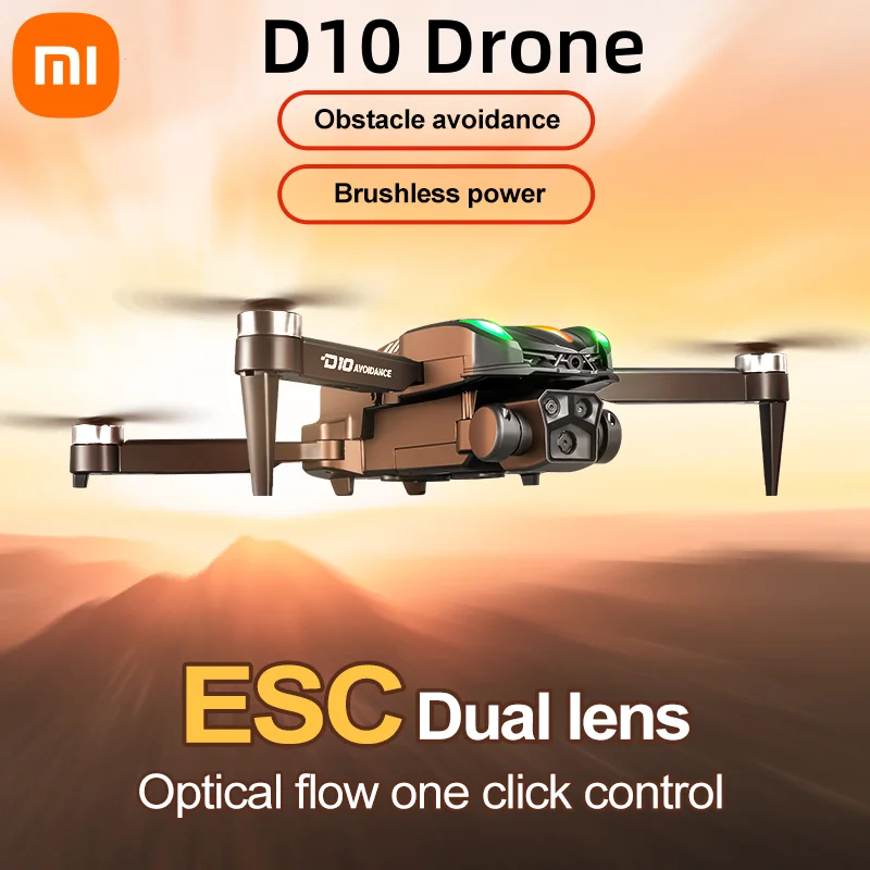 Xiaomi D10 Drohne 8k HD Farbverlauf fließendes Licht Luftaufnahmen Dual-Kamera omnidirektionale Hindernisvermeidung bürstenlose Drohne