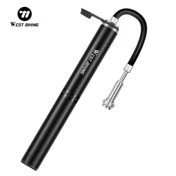 WEST BIKING 160PSI Bike Pump High Pressure Hose MTB Road Bicycle Tire Inflator Schrader Presta Valve Ball Portable Mini Pump