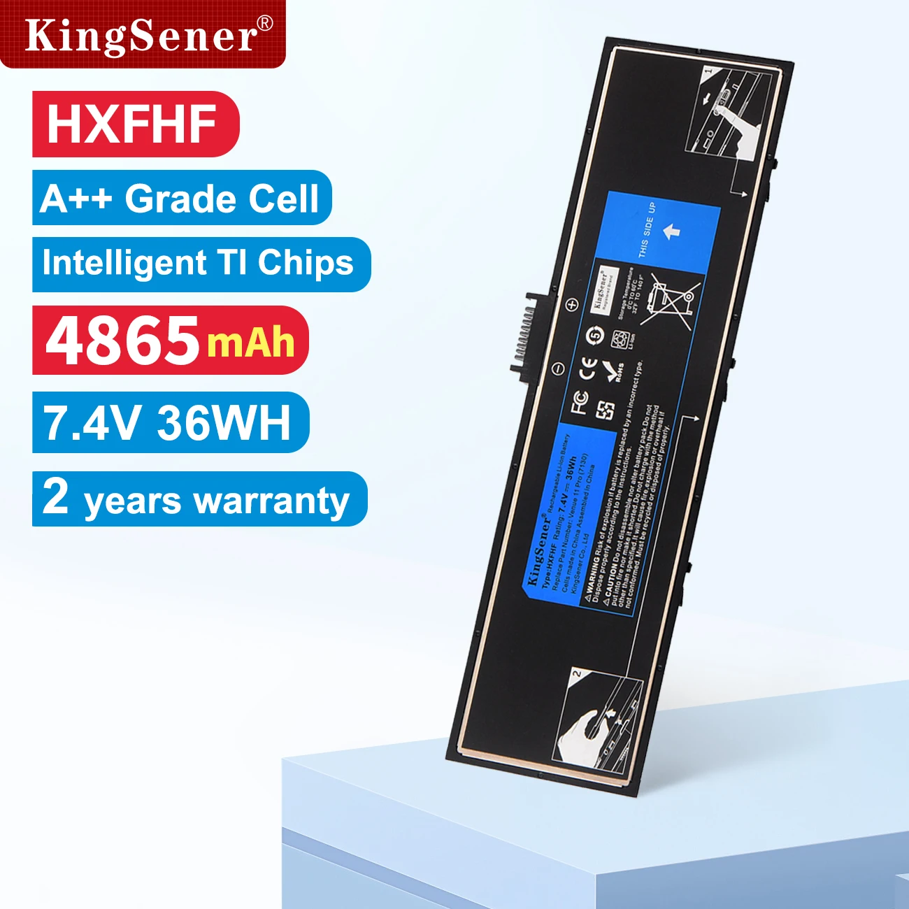 

Новый аккумулятор KingSener HXFHF для ноутбука Venue 11 Pro (7130) 11 Pro (7139) 11 Pro 7310 HXFHF VJF0X 7,4 в 36 Вт/ч бесплатная гарантия 2 года