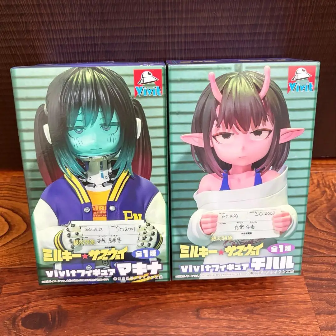 Original System Service Vivit Milky Subway The Galactic Limited Express Chiharu Kujo Makina Kurusu Anime Action Figures Figurine