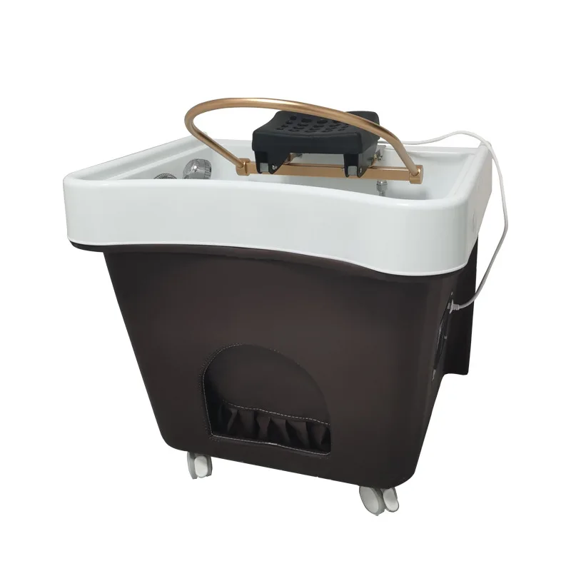 Thai head treatment basin constant temperature fumigation, massage beauty salon SPA mobile water circulation massage table