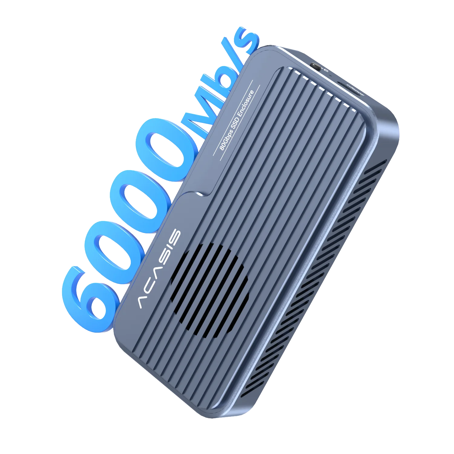 Acasis 80Gbps SSD Case Thunderbolt 5 M.2 NVME USB-C SSD Enclosure Compatible with Thunderbolt 3/4/5 USB 3.0/3.1/3.2 for Macbook
