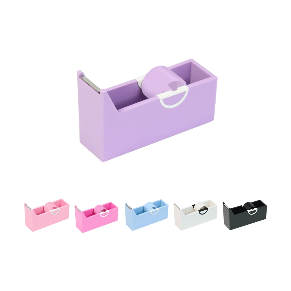 ANNAFRIS 1Pc Tape Holder Cutter Dispenser Organizer Plastic Rotating Tape Portable Cutting Tools for Eyelash Extension Makeup