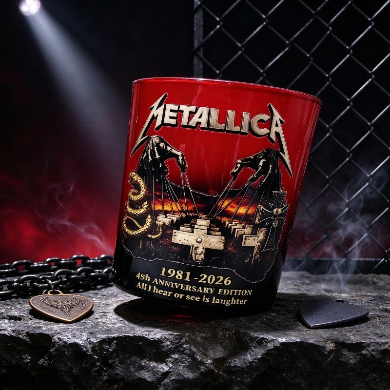 3D Embossed Coffee Mug Designed For Heavy Metal Rock Band Fans, Vintage Punk Anniversary Water Cup