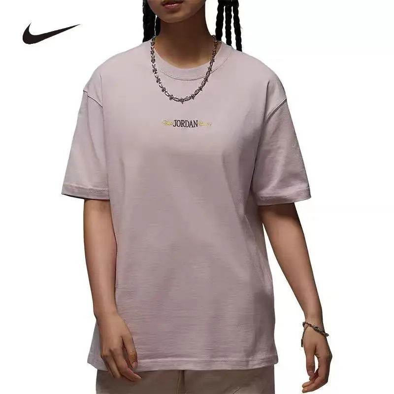 

Nike Jordan Women Tops Summer Printed Cotton Short Sleeve T-shirt Breathable Loose Casual Sport IF0380-019