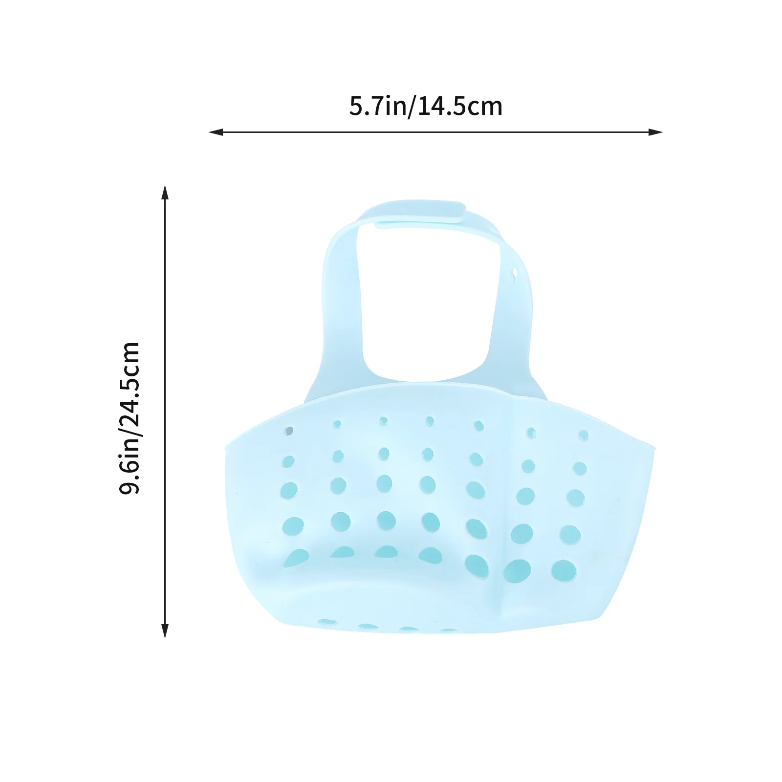 قابل للتعديل بالوعة المطبخ سلة معلقة تخزين سمكا الحقيبة المزدوجة البلاستيك استنزاف الإسفنج حامل المنظم رف سلة استنزاف الأزرق #2