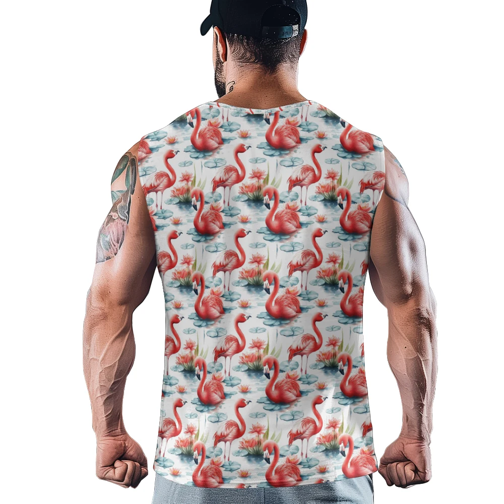 Tropische dichte flamingo here - Tank Top Muscle recensie en prijs
