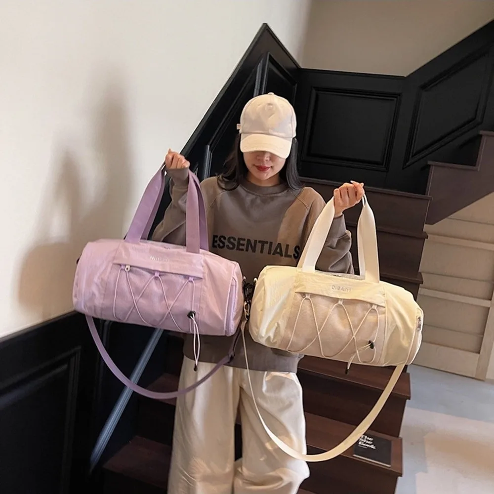 

Дорожная сумка для багажа в корейском стиле, водонепроницаемая спортивная сумка для фитнеса большой вместимости, разделенная вещевая сумка для сухой и влажной воды