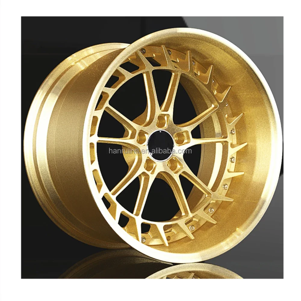 deep dish rims 20inch 20X10.5inch Aluminum alloy forged wheels gold color 5X112 for benz amg gt