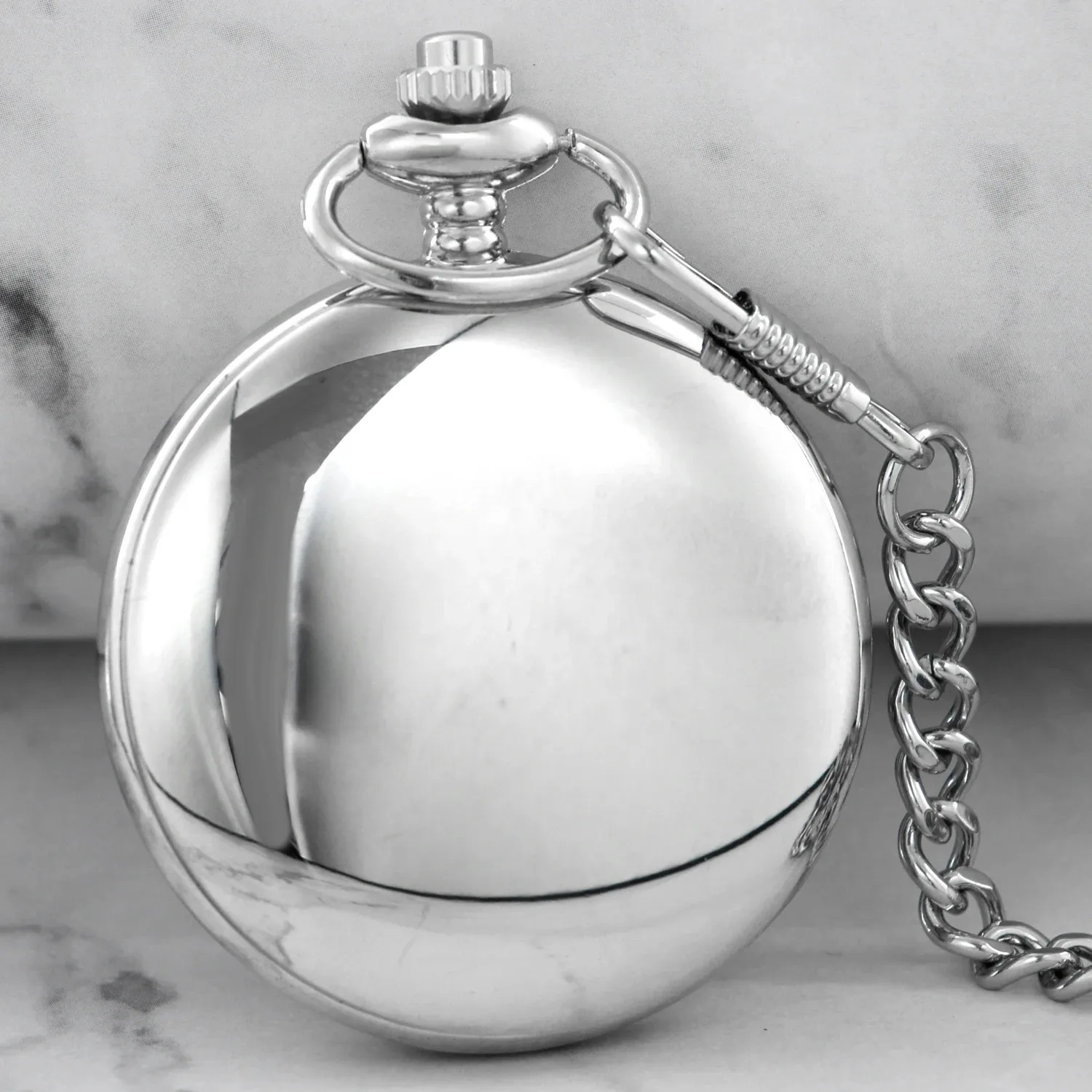 خمر الرجال النساء Steampunk السلس الفضة سطح المواد سلسلة بدلاية كلاسيكية ساعة جيب كوارتز قلادة هدايا للنساء