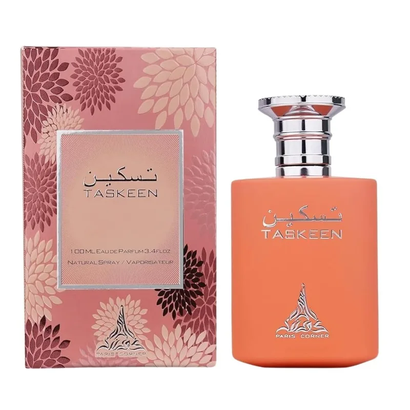 

Парижский уголок Taskeen Peach Tea Perfume Eau de Parfum 3.4 Fl Oz - Fruity Unisex Оригинальные арабские духи Стойкие феромоны Одеколон