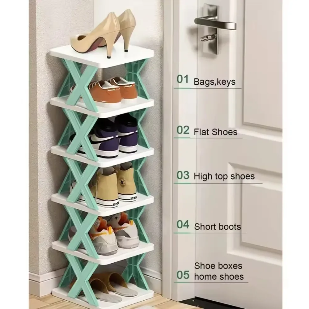 

Shoe Rack Storage Rack Detachable Shoe Rack Multi-layer Simple Shoe Rack Saves Household Storage Rack Living Room Color Cabinet